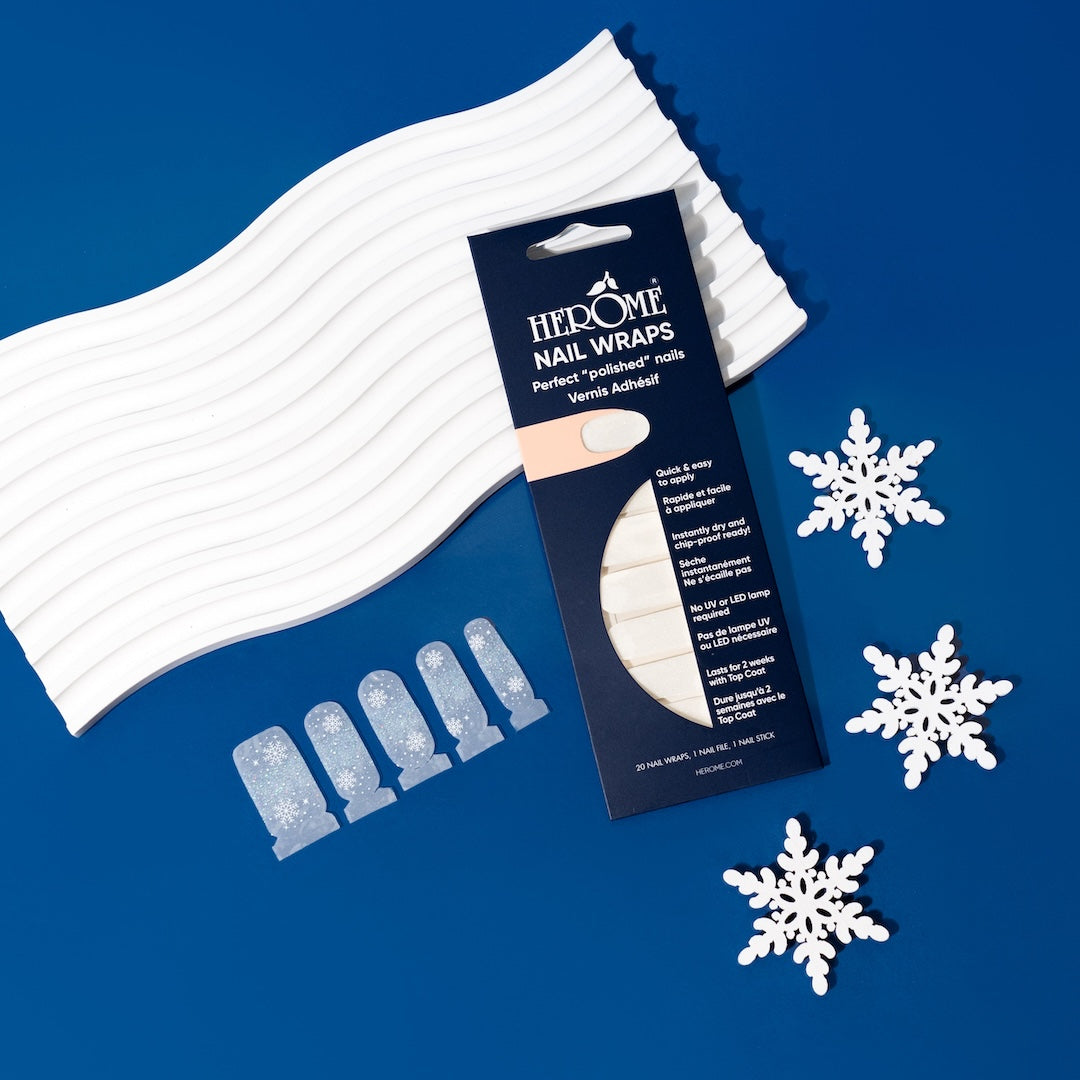 Nail Wraps - Frosty Snowflakes