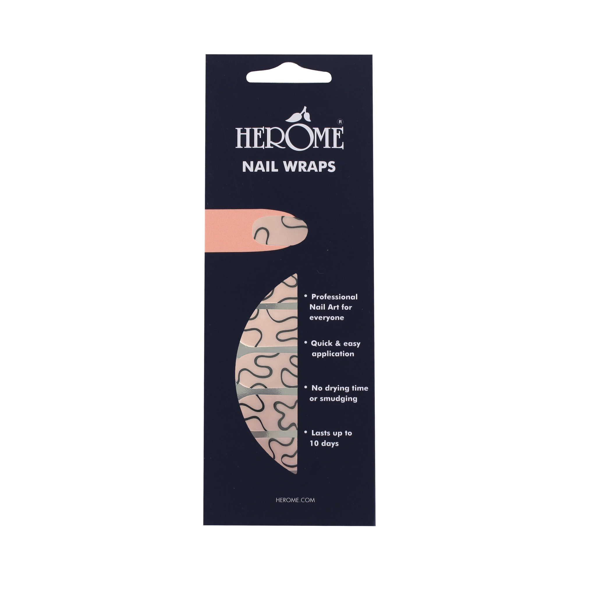 Herome Nail Wraps 3-Pack: Starlight, Vintage Pink Pattern En Pink