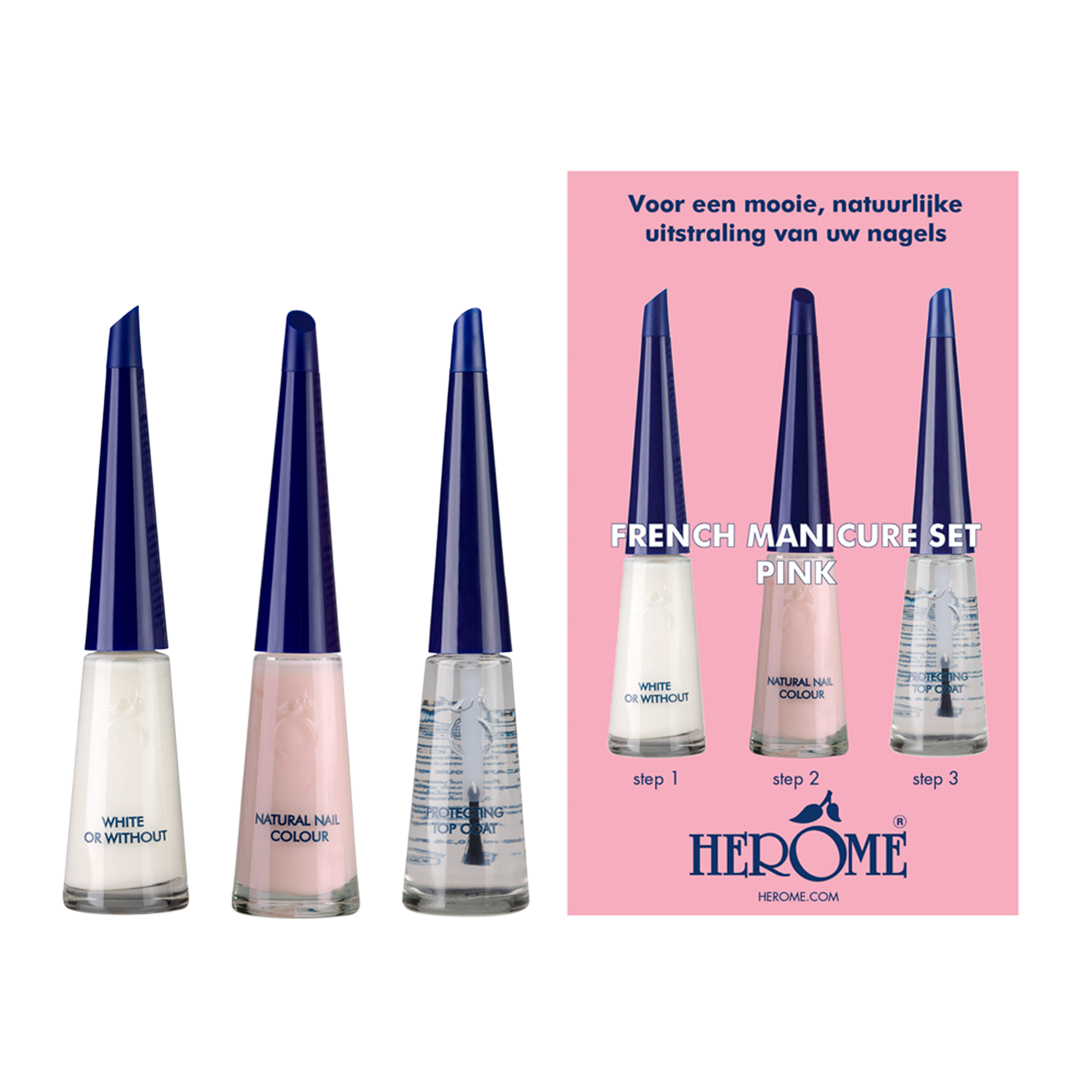 Set manicure francese Rosa