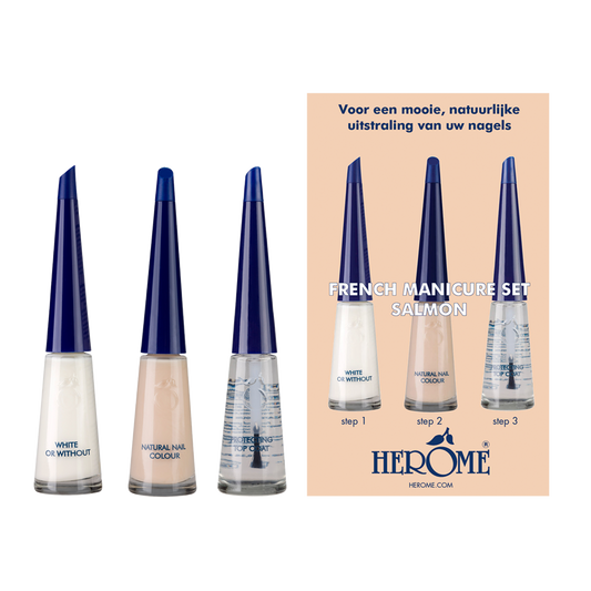 Set manicure francese Salmon