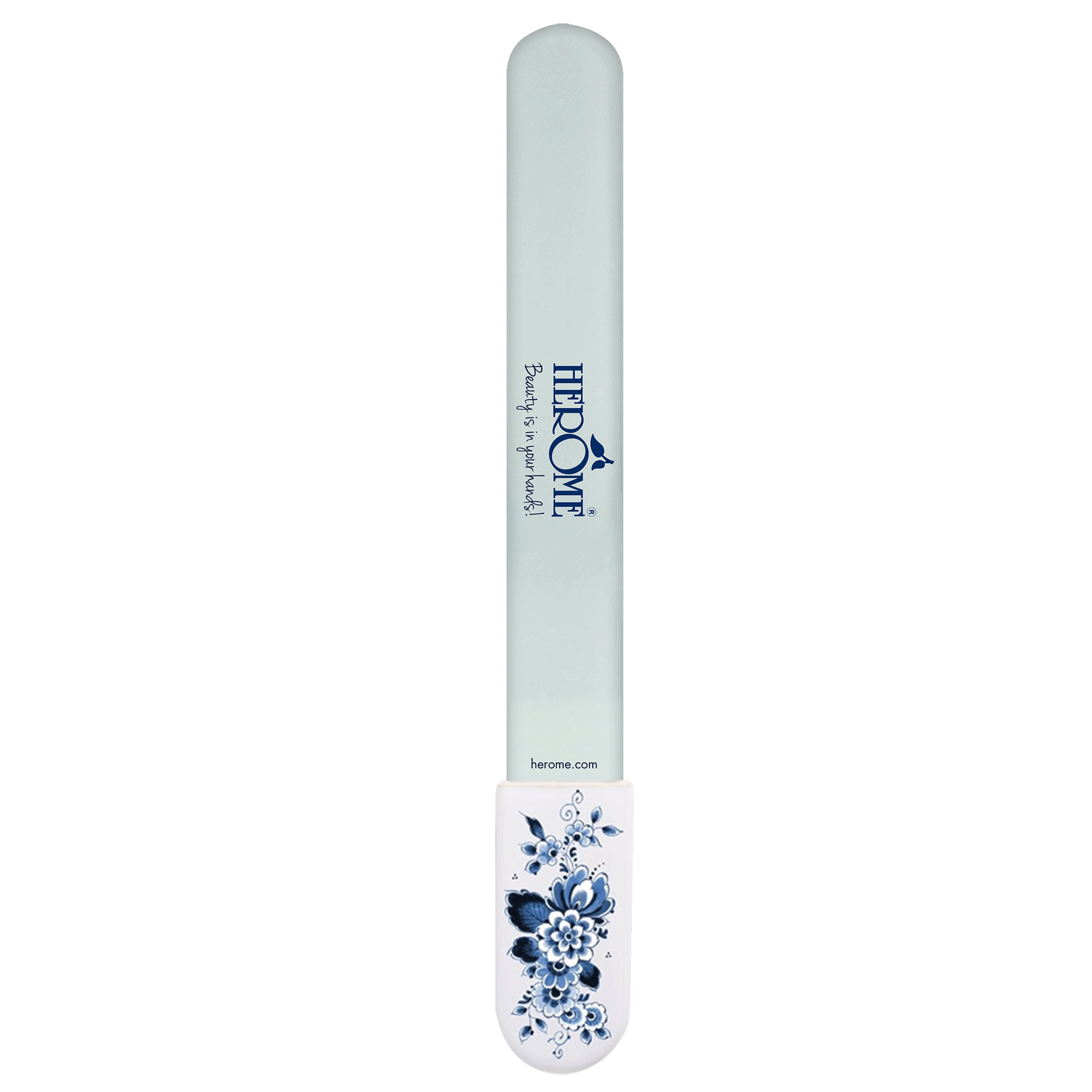 Glas Neglefil Stor - Delft Blå