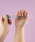 Glass Nail File Large - Delft Blue