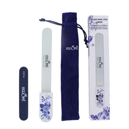Glass Nail File Large - Delfts Blue