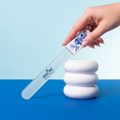 Glas Neglefil - Stor "Delft Blue"