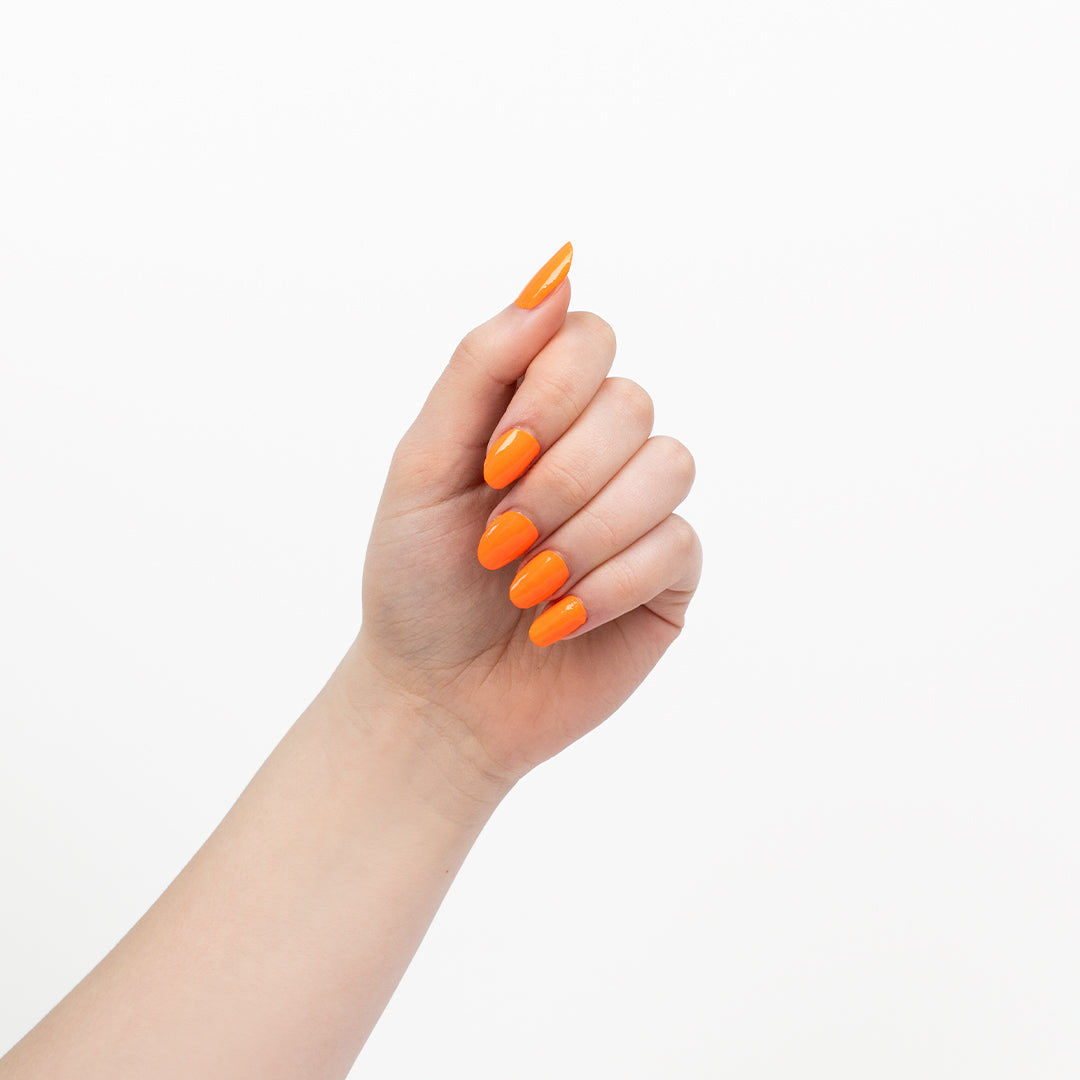Okłady na paznokcie - Neonowa mandarynka