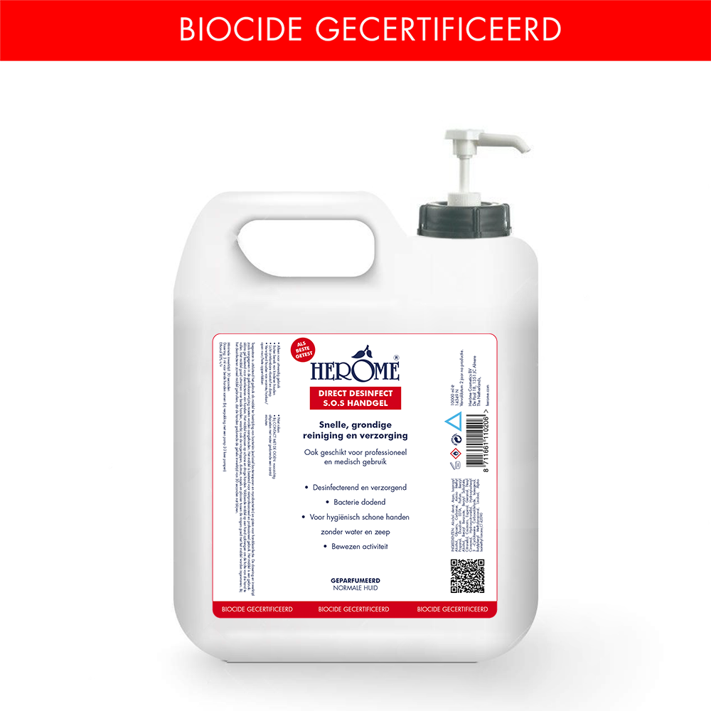 Direct Desinfect  Handgel parfum vrij 10L voordeelverpakking - navulstation