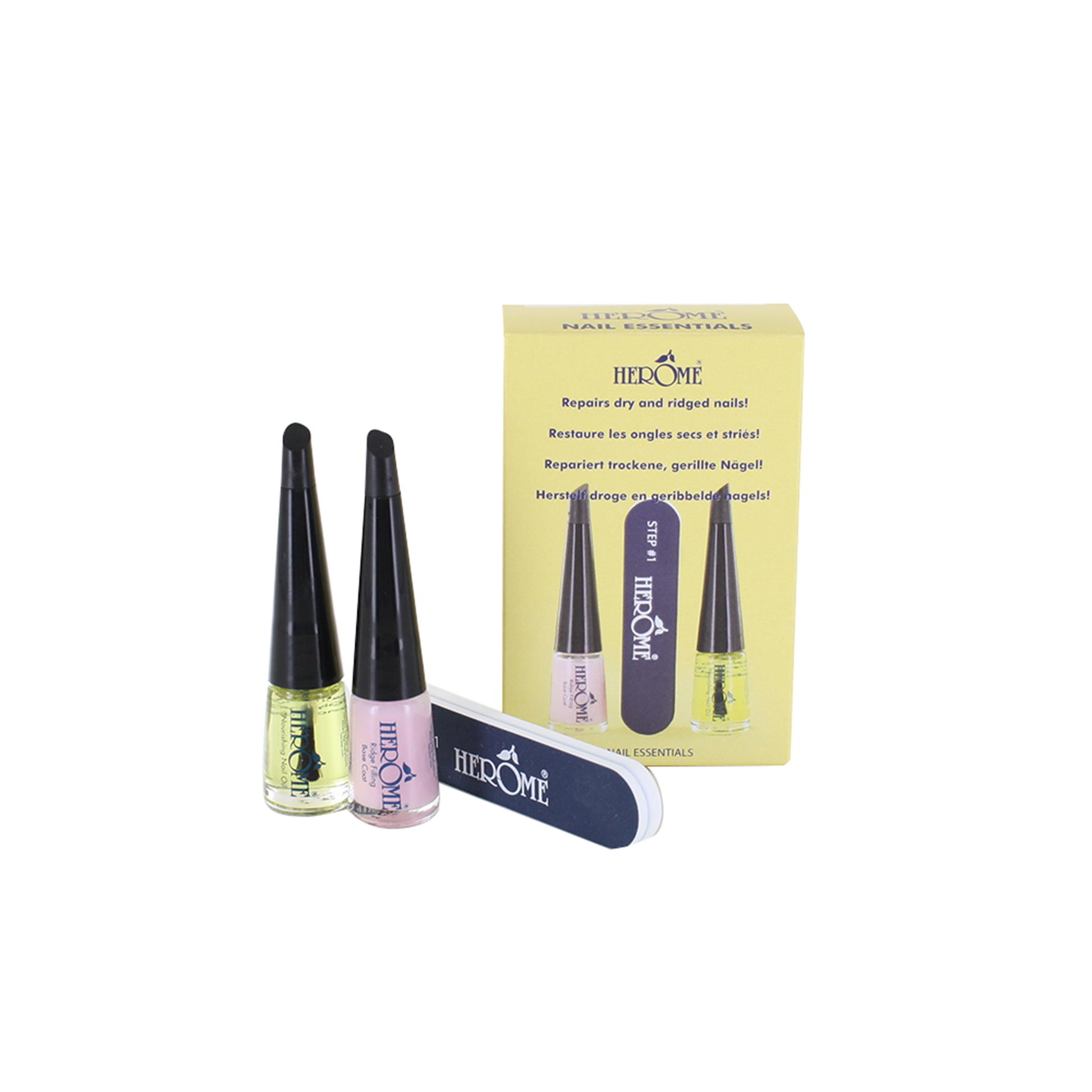 Conjunto essencial para unhas Unhas secas e caneladas